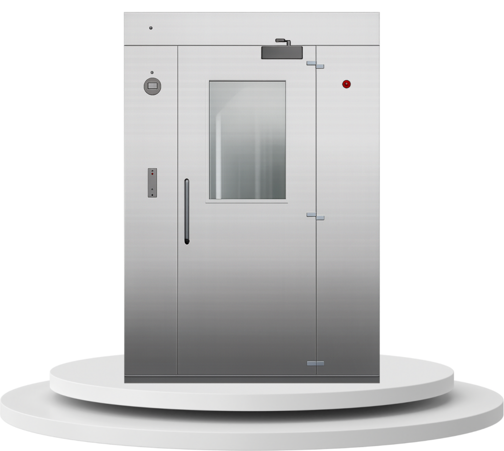 Air shower With stage